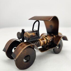 Metal CLASSIC CAR Spark Plug Art Table Top Farmhouse Decor